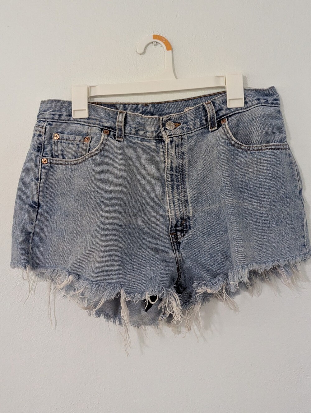 Levi's Vintage 560 Cut Off Shorts High Waisted Medium Wash Size 32 Denim